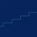 Abstract staircase chart illustrating a 13 week cash flow forecast building week by week